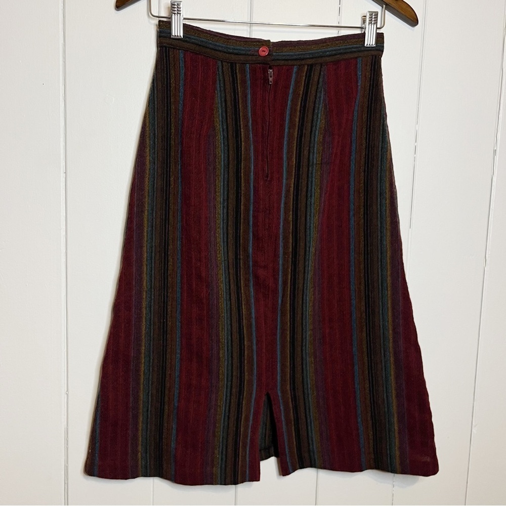 Vintage Encore Wool Blend Striped Top and Skirt Set. - Picture 13 of 13